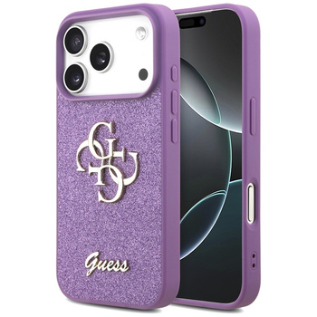 Guess Fixed Glitter Big 4G - Hülle iPhone 17 Pro (lila)