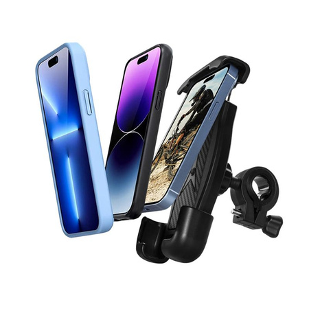 Crong Bikeclip Enduro - Uchwyt na telefon do roweru (czarny)