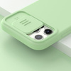 Nillkin CamShield Silky Magnetic - Apple iPhone 12 / 12 Pro Hülle mit Kameraabdeckung (Orange Pink)