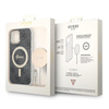 Guess Bundle Pack MagSafe 4G - MagSafe iPhone 12 / iPhone 12 Pro case + charger set (black/gold)