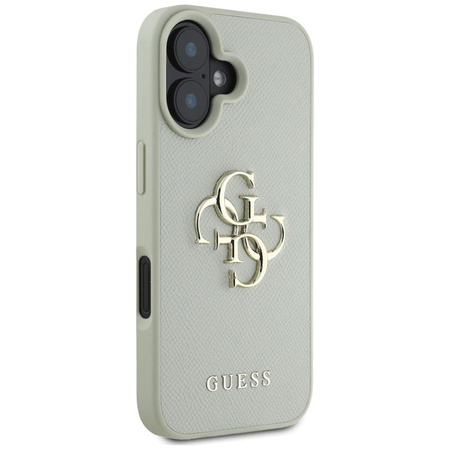 Guess Grained Big 4G Logo Small Classic Logo - Pouzdro pro iPhone 16 (zelené)