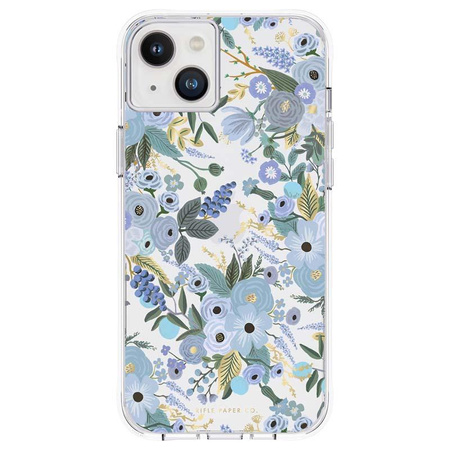 Rifle Paper Clear - Case for iPhone 14 Plus (Garden Party Blue)