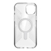 Speck Presidio Perfect-Clear Grip ClickLock & MagSafe - Case iPhone 15 Plus / iPhone 14 Plus (Clear / Chrome Finish / Serene Silver)
