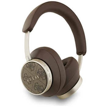 SŁUCHAWKI BEZPRZEWODOWE NAUSZNE GUESS Z MIKROFONEM BRĄZOWE BLUETOOTH USB C