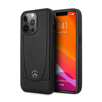 Mercedes Leder Urban Line - iPhone 14 Pro Tasche (schwarz)