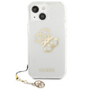 Guess 4G Big Logo Charm Gold- pouzdro pro iPhone 13 mini (zlaté přívěsky)