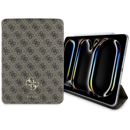 Guess Magnetic 4G Big Logo - iPad Pro 11" M4 Tasche (2024) (braun)