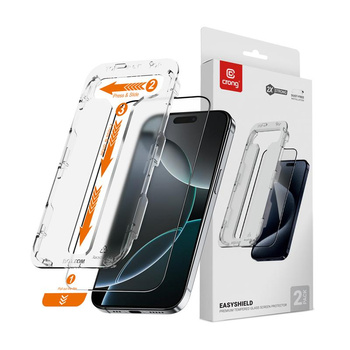 Crong EasyShield 2-Pack - Tvrzené sklo pro iPhone 16 Pro (2 kusy)