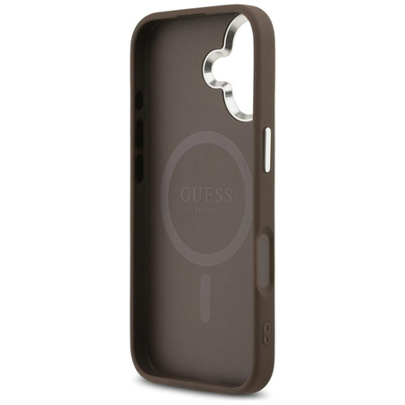 Guess 4G Triangle Logo MagSafe - Pouzdro iPhone 17 (hnědý)