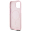 Karl Lagerfeld Silicone Shadow Metal Initial MagSafe - Hülle für iPhone 15 (rosa)