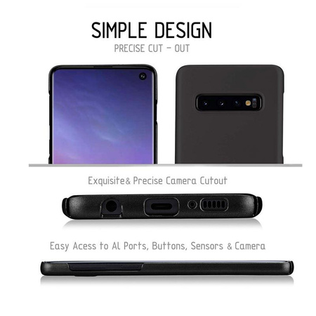 Crong Smooth Skin - pouzdro pro Samsung Galaxy S10+ (černé)