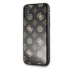 Guess Double Layer Glitter Case Peony G - pouzdro pro iPhone Xs / X (černé)