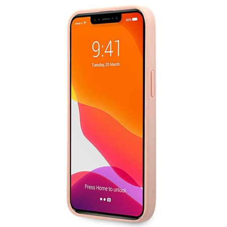 Étui Guess Saffiano 4G Big Silver Logo - iPhone 13 Case (rose)