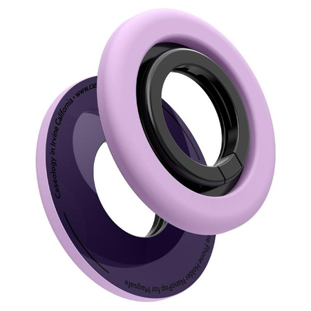 Spigen Nano Pop MagSafe Phone Ring - Fingerhalter mit Standfunktion (Grape Purple)