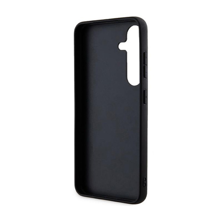 Karl Lagerfeld Fixed Glitter Iconic Logo Metall Pin - Samsung Galaxy S24+ Gehäuse (schwarz)