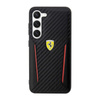 Ferrari Carbon Contrast Edges - Hülle für Samsung Galaxy S23+ (Schwarz)