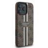 Guess 4G Gedruckte Streifen MagSafe - iPhone 16 Pro Tasche (braun)