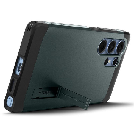 Spigen Tough Armor MagSafe - étui pour Samsung Galaxy S25 Ultra (Abyss Green)