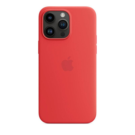 Apple szilikon tok - Szilikon tok MagSafe-rel iPhone 14 Pro Max készülékhez (TERMÉK)VÖRÖS