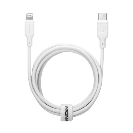 Momax Zero - USB-C (Power Delivery Fast Charging 3A) to Lightning MFi connection cable 1.2 m (White)