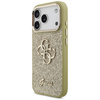 Guess Fixed Glitter Big 4G Metal Frame - Case iPhone 17 Pro (gold)