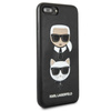 Karl Lagerfeld Embossed Case Karl & Choupette - Coque pour iPhone 8 Plus / 7 Plus (noir)