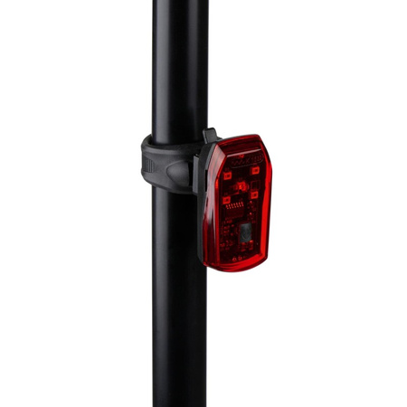 Dunlop - Rear bike light with 5 LEDs and STOP function K-Mark