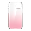 Speck Presidio Perfect-Clear + Ombre - Coque pour iPhone 15 Plus / 14 Plus avec revêtement MICROBAN (Clear / Vintage Rose Fade)