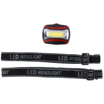 Dunlop - Turistická čelová svítilna LED (červená)
