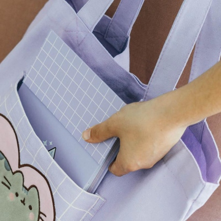 Pusheen - Borsa a tracolla in cotone della collezione Moments (37 x 41 cm)