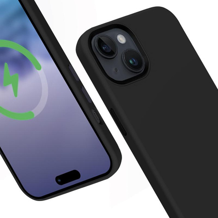 Crong Color Cover LUX Magnetic - iPhone 15 Plus MagSafe Case (Black)