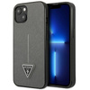 Guess Saffiano Triangle Logo Case - iPhone 13 Case (silver)
