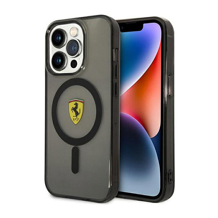 Étui Ferrari Translucide MagSafe - iPhone 14 Pro Max (Noir)