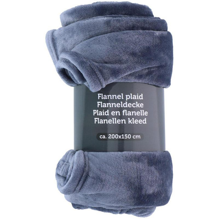 Flanell takaró 200x150cm (kék)