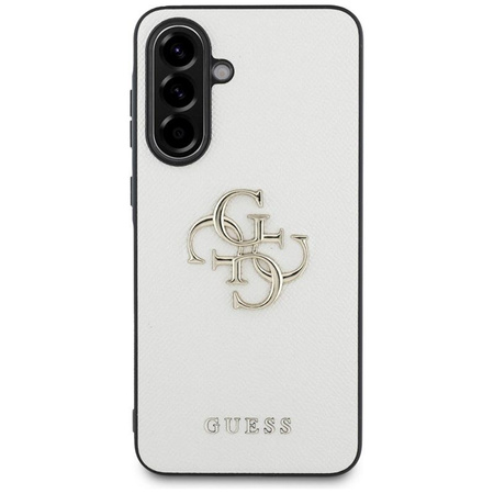Guess Grained Big 4G Logo Small Classic Logo - Pouzdro pro Samsung Galaxy A56 5G (béžové)
