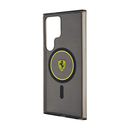 Ferrari IML Smoked Inner Circle Line MagSafe - Samsung Galaxy S24 Ultra Tasche (schwarz)