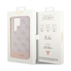Guess 4G Bottom Stripe Metal Logo Collection - Case for Samsung Galaxy S23 Ultra (Pink)