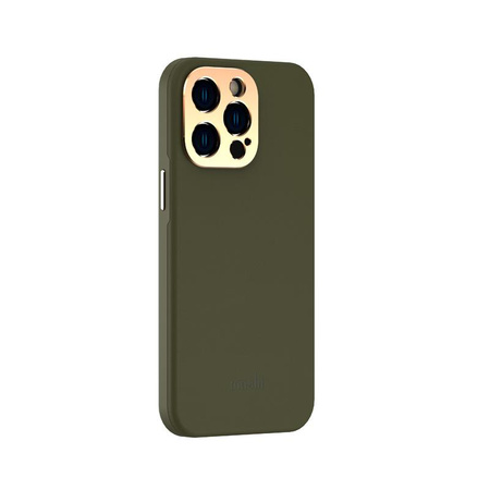 Moshi Napa Slim MagSafe - kožené pouzdro pro iPhone 14 Pro Max (Juniper Green)