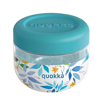 Quokka Bubble Food Jar - Dóza na potraviny / krabička na oběd 500 ml (Akvarelové listy)