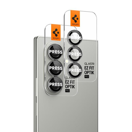 Spigen Optik Pro HD GLAS.TR EZ Fit Camera Protector 2-Pack - ochranné sklo objektivu pro Samsung Galaxy Z Fold 7 (2 ks)(Black)