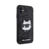 Karl Lagerfeld NFT Glitter Choupette Patch - Case for iPhone 11 (Black)