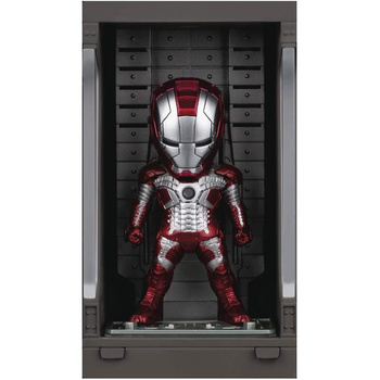 Avengres - Sběratelská figurka Iron Man Mark V s Hall of Armor (červená a stříbrná)