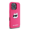 Karl Lagerfeld Silicone Choupette Head Print MagSafe - Case iPhone 16 Pro Max (fuchsia)