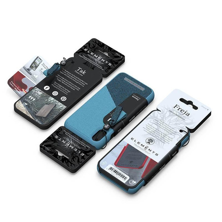 Nordic Elements Saeson Freja - Anyag tok iPhone Xs Max (Petrol)