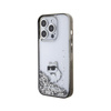 Karl Lagerfeld Liquid Glitter Choupette - iPhone 15 Pro Case (Transparent)