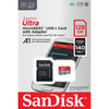 Carte mémoire SanDisk Ultra microSDXC - 128 Go A1 Class 10 UHS-I 140 Mo/s avec adaptateur