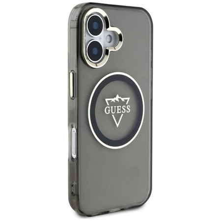 Guess IML Metal Mountain Logo MagSafe - Case for iPhone 16 (black)