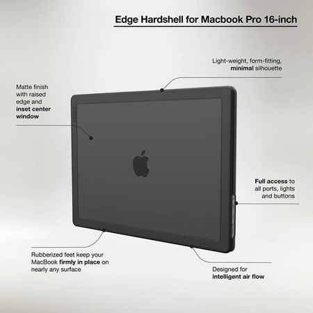Incase Edge Hardshell Case - Kryt MacBook Pro 16" (M4/M3/M2/M1/2024-2021) (Černý)