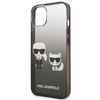 Karl Lagerfeld Gradient Ikonik Karl & Choupette - iPhone 13 Case (black)