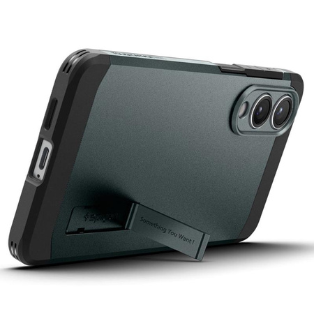 Spigen Tough Armor MagSafe - pouzdro pro Samsung Galaxy S25 Edge (Abyss Green)